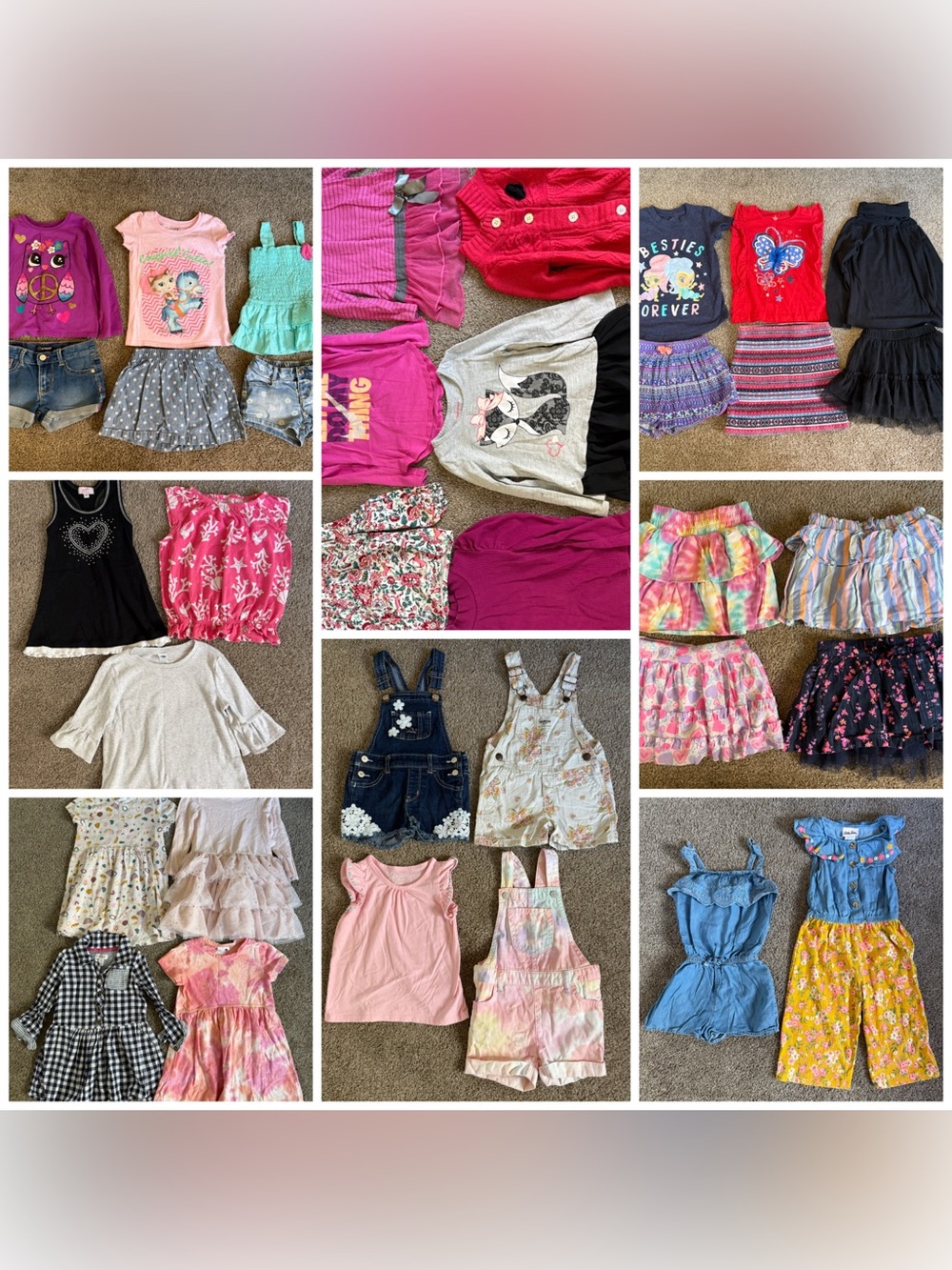 Big Lot of 2T to 3T Girls Toddler Kids Clothes 35 pieces